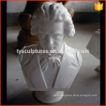 Famous stone musician sculpture white marble Beethoven bust statue for decoration
